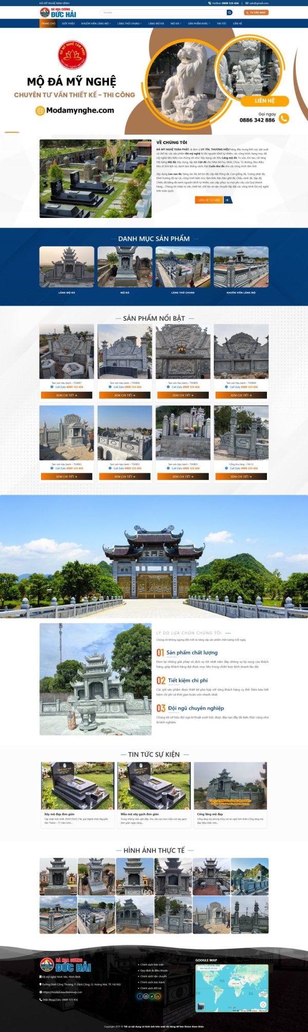 Theme wordpress mộ đá hoa cương 4